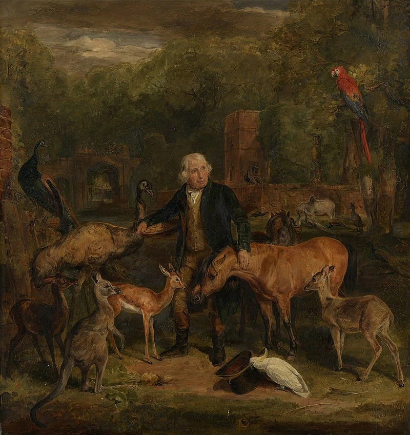 Con gli animali a Sandpit Gate - Royal Collection